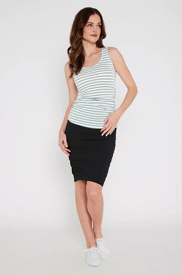 Organic Bamboo Ruched Maternity Singlet